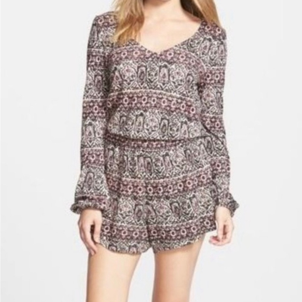 Billabong Women’s Free Falken Aztec Romper Size Large
